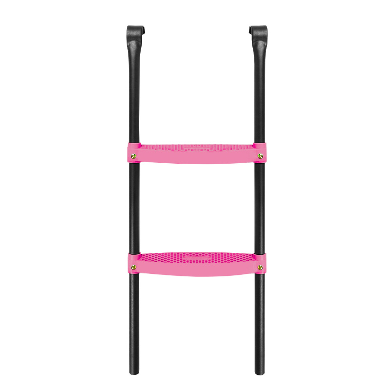 Aga Rebrík k trampolíne 305 - 430 cm Čierny/Ružový