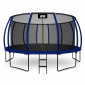 Aga SPORT EXCLUSIVE Trampolína 500 cm Tmavomodrá + ochranná sieť + rebrík