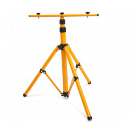 Stojan na reflektor dvojitý - žltý - 140cm