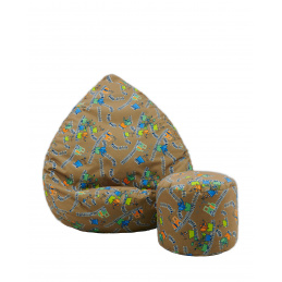 Aga Detský sedací vak + podnožka 3428