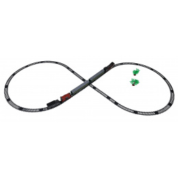 Retro vláčik s funkciou svetiel, zvuku a dymu 216 cm