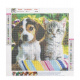 Diamantové maľovanie - Pes a mačka H16215