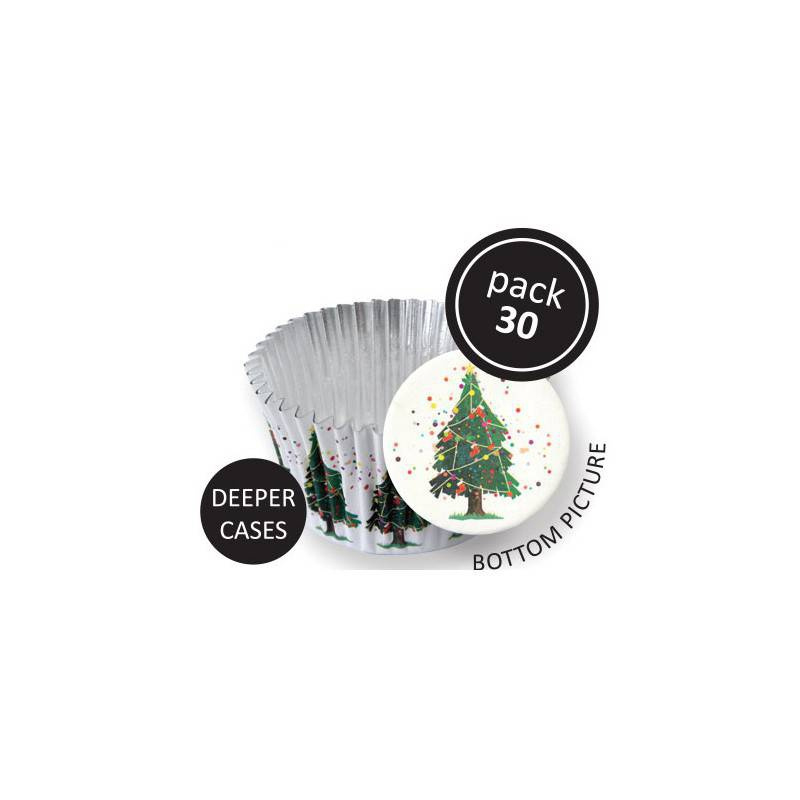 Košíčky na muffiny 30ks VIANOČNÝ STROM - PME - PME