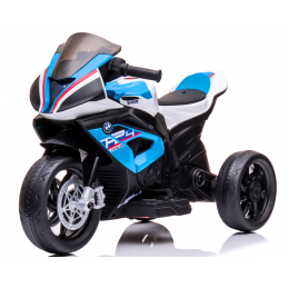 Motocykel BMW HP4 modrý, motocykel na lítiovo-iónovú batériu