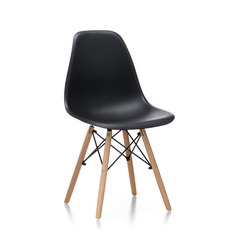 Aga Jedálenská stolička Čierna