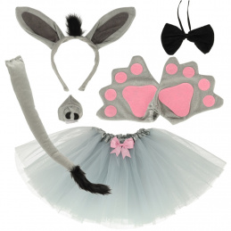 Karnevalový kostým premena osol sukňa čelenka 7 položiek