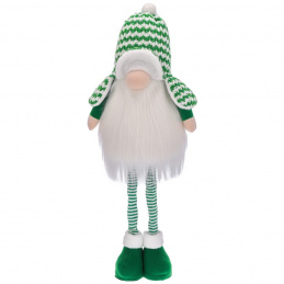 Vianočný škriatok teleskopické nohy svietiaci - 87 cm