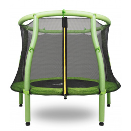Aga Detská trampolína 116 cm Svetlo zelená + ochranná sieť