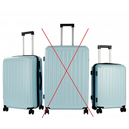 Aga Travel Sada cestovných kufrov veľ. M+S Modrá 6CZ034 - II. AKOSŤ