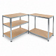 Linder Exclusiv Kovový regál 180x90x40 cm 5 políc
