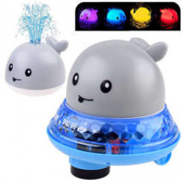 Svietiaca veľryba do vane ZA4413 Šedá