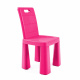 Doloni Detská plastová stolička Ružová