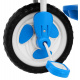 detský trojkolový bicykel Elephant Blue + zvuky + strieška + zábrana + opierka nôh + rukoväť + lyžiny + úložný priestor
