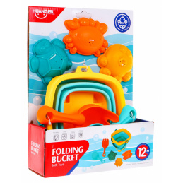 Sada detských doplnkov na piesok 12 m + vedierko + formičky + lopatky