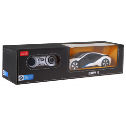 BMW i8 white RASTAR model 1:24 Auto na diaľkové ovládanie + 2,4 GHz diaľkové ovládanie