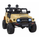 Toyota FJ Cruiser pre deti béžová + diaľkové ovládanie + pohon 4x4 + LED audio + EVA + pomalý štart