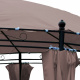 Aga Záhradný altánok PAVILÓN OVAL MC3630 Taupe
