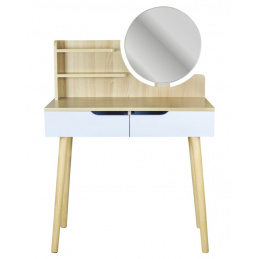Toaletný stolík so zrkadlom - SCANDI svetlý buk