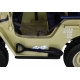 Retro vojenské auto pre 3 deti Matcha + pohon 4x4 + úložné priestory + EVA + pomalý štart + MP3 LED