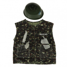 Karnevalový kostým prilba vojaka 3-8 rokov