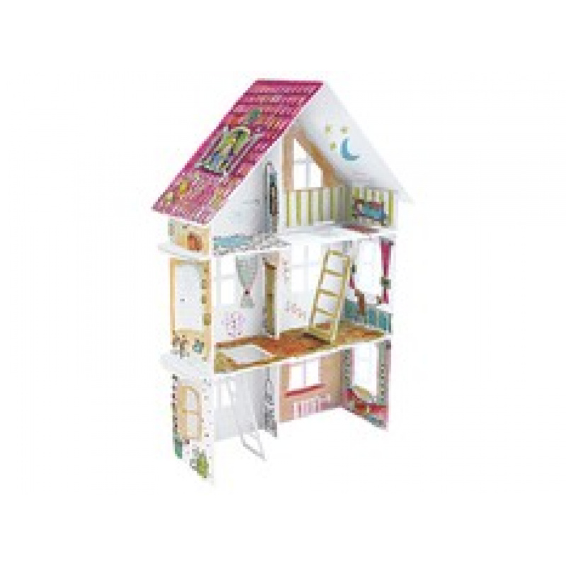 MONUMI 3D Skladacie omaľovánky XXL Street House Pružina 4+