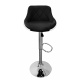 Aga 2x Barová stolička Strieborná/Čierno-biela