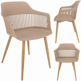Plastová stolička CORNIDO béžová