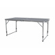 Aga Skladací kempingový stolík 120x60x54/60/70 cm Sivý