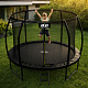 Aga SPORT EXCLUSIVE Trampolína 305 cm Čierna + ochranná sieť + rebrík