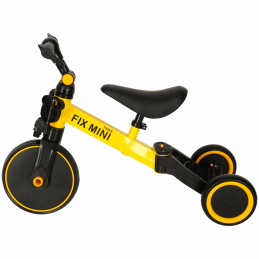 Aga Trike Fix Mini bežecká trojkolka 3v1 s pedálmi žltá