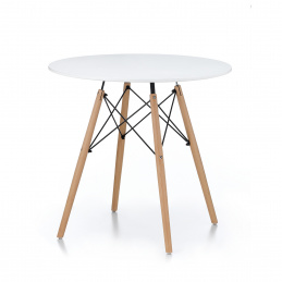 Aga Jedálenský stôl 80 cm Biely