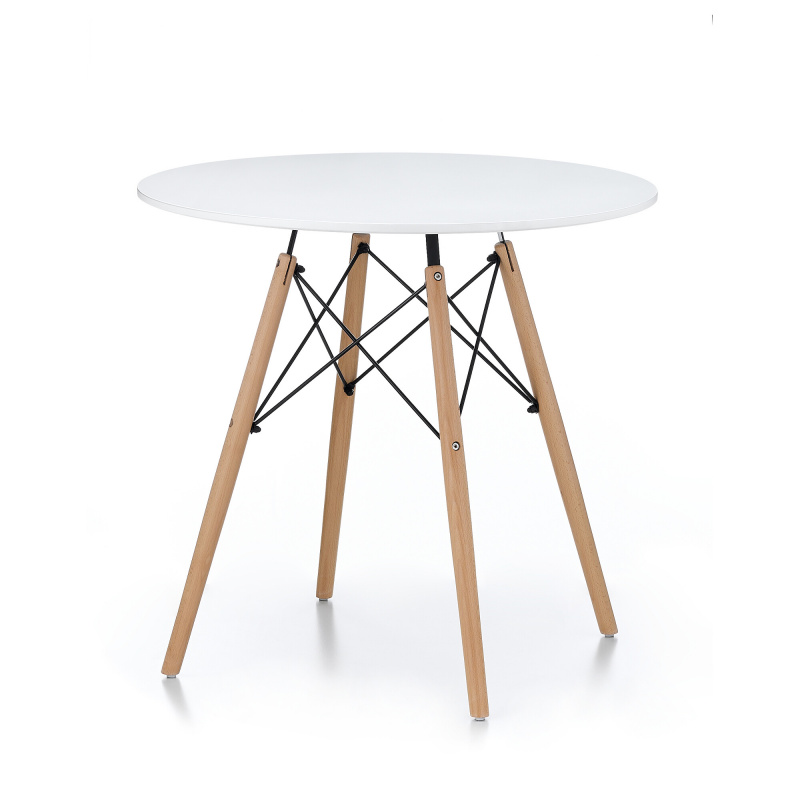 Aga Jedálenský stôl 80 cm Biely