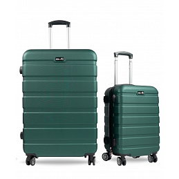 Aga Travel Sada cestovních kufrů, vel. L + S Zelená 6CZ026 - II. JAKOST