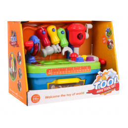 Multifunkčná detská dielňa 24m+ triedička + pohyblivé nástroje + svetlá + zvuky + príslušenstvo