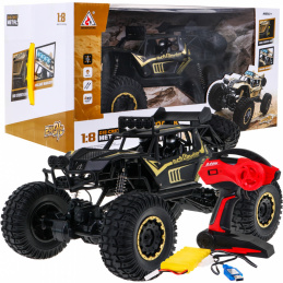 Kovové pásové vozidlo pre deti 3+ Diaľkovo ovládaný model 1:8 s pohonom 4x4