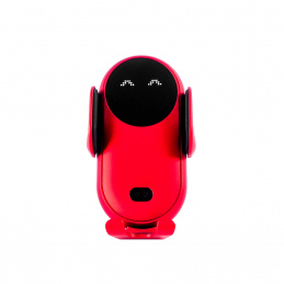 Aga Držiak na mobil s bezdrôtovým Qi nabíjaním Červený