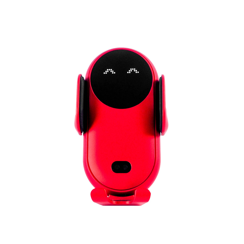 Aga Držiak na mobil s bezdrôtovým Qi nabíjaním Červený