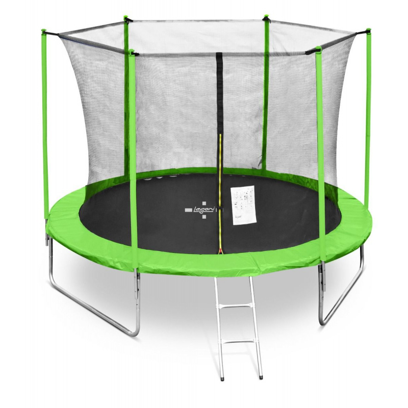 Legoni Trampolína 250 cm Light Green + vnútorná ochranná sieť + rebrík