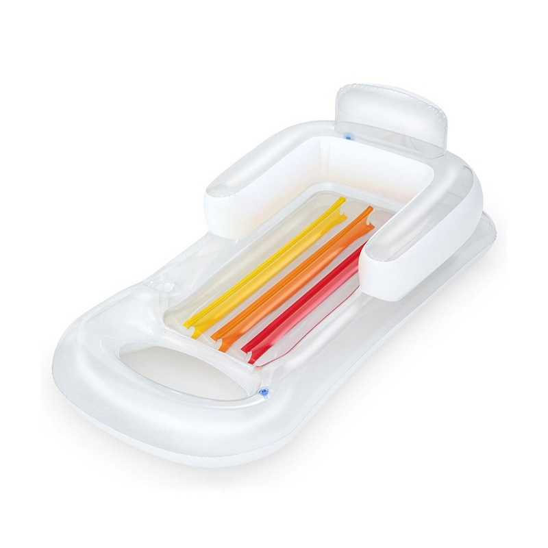 Bestway 43028 Nafukovacie lehátko s operadlom Transparentné