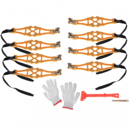 Protisklzové reťaze na sneh kryty kolies snehové pneumatiky 8 ks