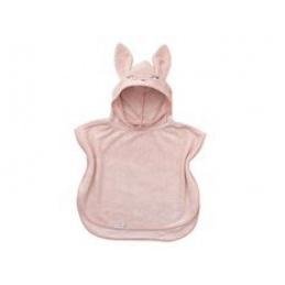 Bambusové ručníkové pončo 2-4 roky BAMBOOM Ružové