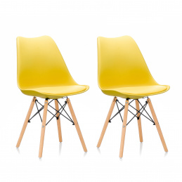 Aga 2x Jedálenská stolička MR2035 Žltá