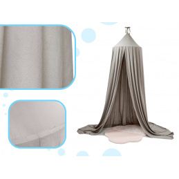 Aga Závesný baldachýn nad posteľ Šedý