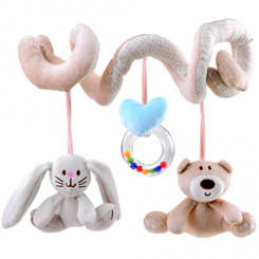 Spirála z plyšu na kočík ZA4416