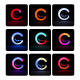 Aga RGB LED Lampa 5v1 s bezdrôtovou nabíjačkou Biela