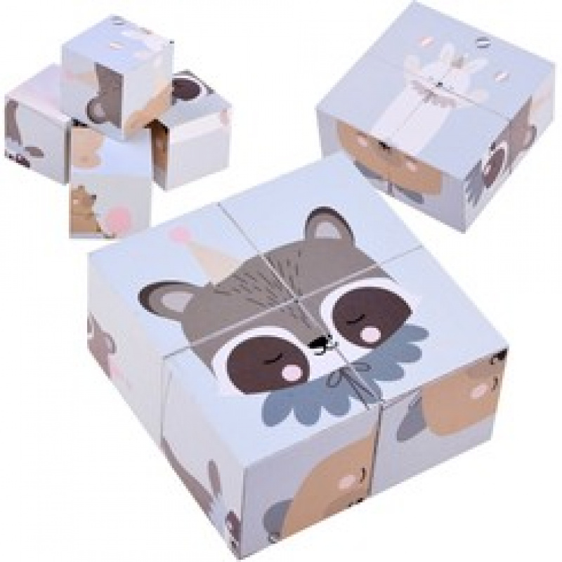 Drevené kocky puzzle ZA4114