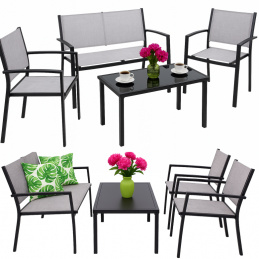 Záhradný nábytok - pohovka, 2 kreslá, stôl