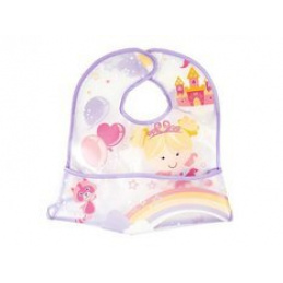 Nepremokavý bryndáčik s vreckom 4m+ LULABI Princezná