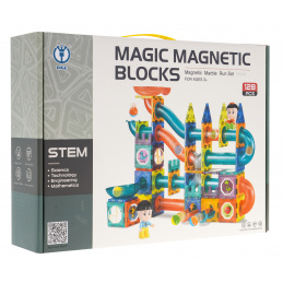 Magnetické tehličky Sada 128 kusov