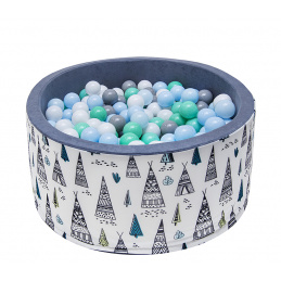 Aga Suchý bazén 90x40 cm s loptičkami 891